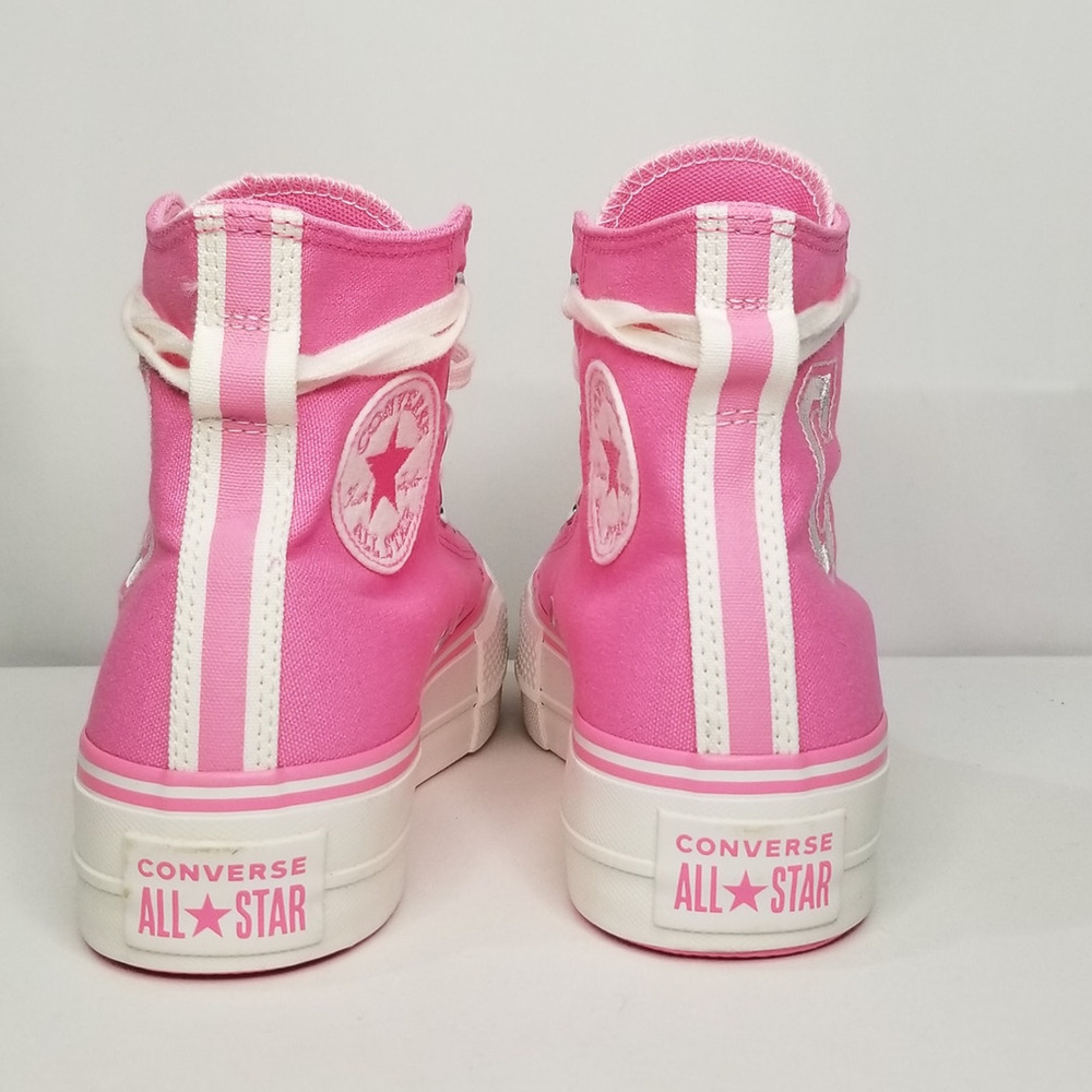 Converse Women's CTAS Lift Platform Retro Varsity Size 6 Pink #A07141C  NWT - Picture 6 of 7